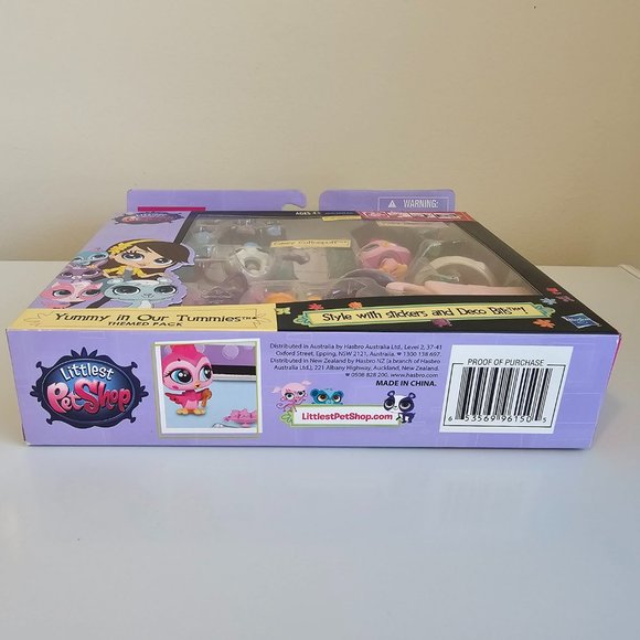 Hasbro Littlest Pet Shop Yummy In Our Tummies #3698 Pinky Beekman Bird #3699 LPS - Picture 7 of 7